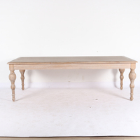 Großhandel Vintage-Design Massivholzstruktur Rechteckiger Miet-Eventtisch für Hochzeiten und Alle Arten von Anlässen