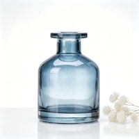Flacon diffuseur de luxe en verre transparent ambré noir, forme personnalisable, vide, pour arômes et parfums, décoration intérieure, fournisseur d'usine de parfums