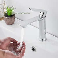 Robinet d'eau chaude et froide en forme de goutte, à débit rapide et design convivial pour lavabo, bain et douche