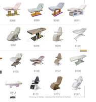 Lit de luxe moderne en acier inoxydable doré, durable et écologique, pour cils et sourcils, pour salon de beauté, mobilier de salon blanc