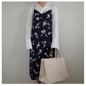 Minimalist Canvas Tote Bag Off White Large Capacity Zipper Closure Women's Shopping Handbag Summer 2020 Style - Product Image 4