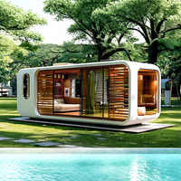 Capsule mobile 2-en-1 : Maison préfabriquée extensible en aluminium de 40 pieds pour un espace habitable modulable