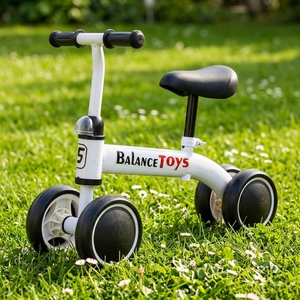 Vélo d'équilibre pour enfants à prix abordable, jouet porteur 4 roues de bonne qualité pour tout-petits, mini-trottinette pour bébé, premier vélo d'équilibre - Product Image 3