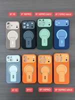 Nouvelle coque de téléphone magnétique 2-en-1 à grande fenêtre, transformable instantanément, avec support caché pour iPhone 15 16 17 Pro Max