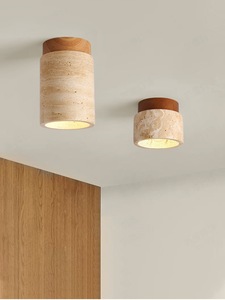 โคมไฟเพดาน LED ติดเพดานทำจากหินในถ้ำสีเหลืองใช้ตกแต่งบ้านสไตล์โมเดิร์น - Product Image 5