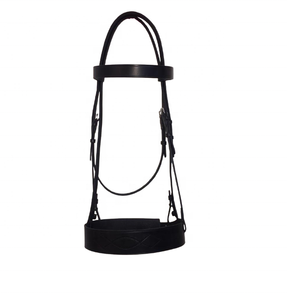 Ensemble de bridon de dressage en cuir équin de qualité supérieure avec frontales et muserolle ornées de strass, équipement équestre anatomique - Product Image 1