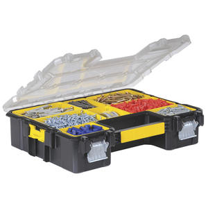 Organizador Pro Fatmax con bisagras metálicas, caja de herramientas con compartimentos para ferretería y sujetadores - Product Image 1