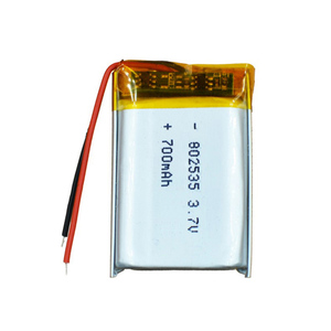 Batería de polímero de litio 802535 3,7 V 650mAh 700mAh Batería de iones de litio recargable Li-po Akku - Product Image 6