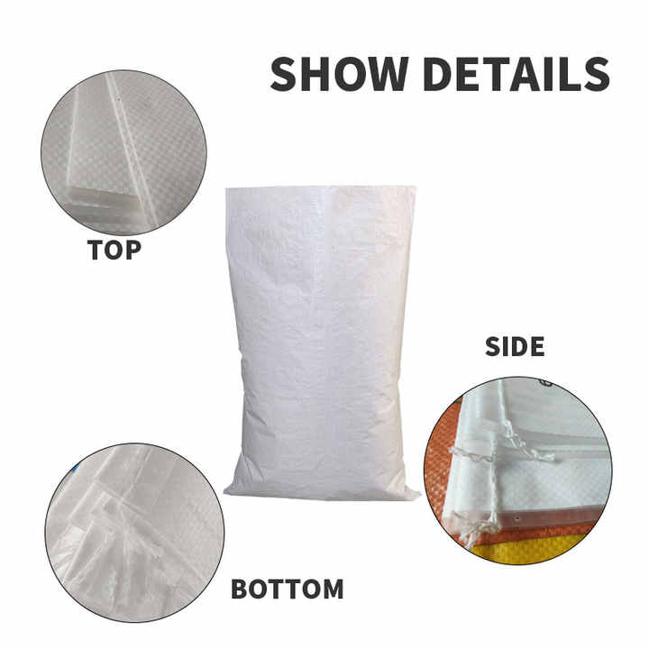 High Quality Custom-Size 25kg 50kg PP Woven Bag Pure White Laminated PP ...