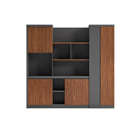 Armoire de filage de luxe en bois, bibliothèque aviateur, classeur arrondi, moderne, haute qualité