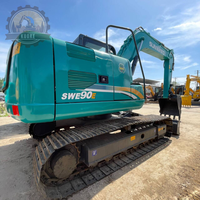 Excavatrice Sunward SWE90E d'occasion en bon état de fonctionnement, pelle rétrocaveuse SWE70E SWE150E pour travaux agricoles et de construction routière