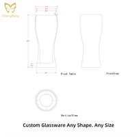 Verre à bière 16oz à changement de couleur, mug épais activé par le froid, verre créatif pour bière artisanale de blé, idéal pour bar, fête, cadeau