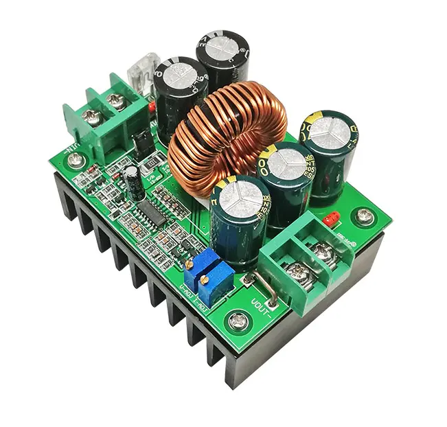 1200W 20a Dc Dc Converters Boost Step Up Converter Voedingsmodule Board 8-60V Naar 12-80V 20a Auto Zonne-Acculader