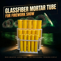 Feux d'artifice Salute, Pétards, Tube de mortier en fibre de verre de 4 pouces pour spectacles pyrotechniques de Noël et du Nouvel An, Coups de canon et coquilles de présentation