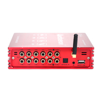 6 haut Niveau/4 AUX/USB/Fiber Numérique Simple Din Voiture Lecteur Dvd Audio Voiture Haut-parleurs Woofer Avec Amplificateur