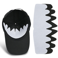 Casquettes de baseball octogonales en feutre pour adultes avec demi-doublure en tissu non tissé anti-transpiration et anti-décoloration