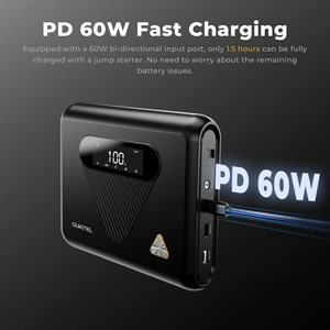 <span class=keywords><strong>Oukitel</strong></span> แบตเตอรี่สำรองฉุกเฉินสำหรับรถยนต์แบบพกพา C01, ที่ชาร์จแบตเตอรี่รถยนต์80Wh PD60W -40 ℃ ถึง80 ℃ - Product Image 3