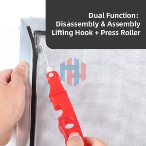 Kit d'installation de moustiquaire à découpe libre, facile à installer et à remplacer, anti-insectes pour fenêtres - Product Image 2