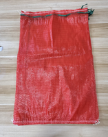 Sac en filet tissé PP PE personnalisé avec cordon de serrage pour pommes de terre, oignons, légumes, fruits
