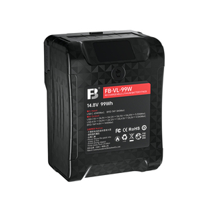 FB <span class=keywords><strong>VL</strong></span> 99W 14.4V 6700mAh Lithium V-Lock V-Mount Batterie ATS LCD Utilisé pour la lumière de remplissage de moniteur de caméra et la lampe - Product Image 3