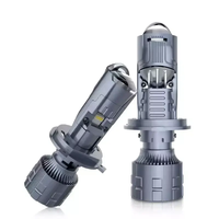Aurora double lentille lumineuse H4 H7 projecteur fish-eye Bi LED projecteur lentille phare ampoule Mini LED antibrouillard pour voiture moto