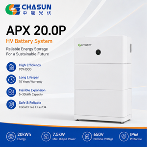 Batería Híbrida Apilable CHASUN Split Grid APX HV LFP 600-980V 10kW de Salida IP66 para Montaje en Suelo/Pared C&I ESS Residencial - Product Image 1