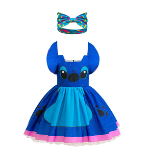 Nuevo Disfraz de la Película Stitch con Detalles Esponjosos y Hermosos, Perfecto para Actuaciones en Escenario, Halloween, Carnavales y Otras Ocasiones, Falda - Product Image 1