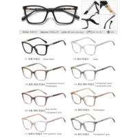 MS 83618 mujeres azul luz bloqueo Lunettes De Luxe monturas de gafas montura de anteojos prescripción óptica de color elegante