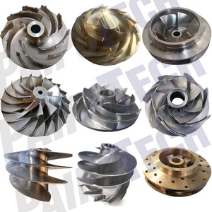 Gia công CNC 5 trục các chi tiết bằng thép không gỉ, gia công cánh quạt CNC 5 trục chính xác, dịch vụ gia công các chi tiết thép gia công CNC - Product Image 1