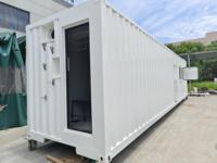 Conteneur de centre de données modulaire personnalisé avec structure en acier résistant aux intempéries et panneaux isolants en laine de roche