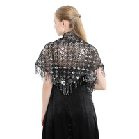 Délicat Triangle Partie Châles Mode Gland Ponchos Rétro Ethnique Foulards pour Femmes Élégant Demoiselle D'honneur Robe Pashmina
