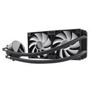 Ventilateur de refroidissement liquide pour processeur AIO Manmu 120 mm ARGB avec roulement fluide 4 broches PWM 12 V pour boîtier d'ordinateur de jeu