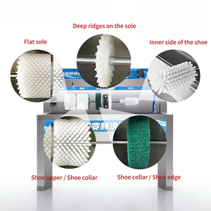 Machine de nettoyage de semelles de chaussures Tolcat, laveuse et sécheuse de chaussures avec brosse à vapeur, équipement pour magasin de lavage - Product Image 4
