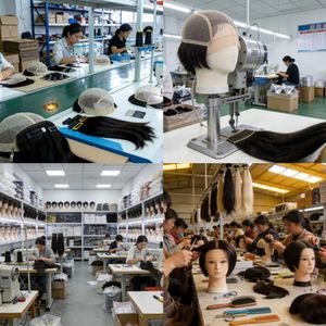 Perruques ondulées de haute qualité en gros, couleur brun foncé et jaune doré, <span class=keywords><strong>sans</strong></span> colle - Product Image 2