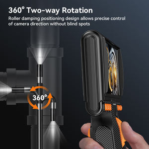 Outil d'inspection OEM/ODM, <span class=keywords><strong>photo</strong></span> et vidéo, double <span class=keywords><strong>objectif</strong></span> 8,5 mm, endoscope semi-rigide 1,5 m, double caméra, direction articulée, boroscope industriel - Product Image 4