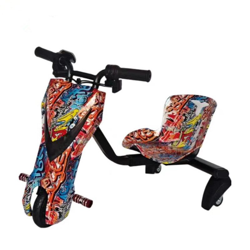 Triciclo Drift Scooter Para Niños – Bicicleta De Derrape Con Rueda Trasera Con Luz – Ajustable Y Resistente – Apto Para Mayores De 6 Años