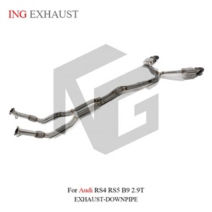 Système d'échappement avant en acier inoxydable Valvetronic Cat-Back pour <span class=keywords><strong>Audi</strong></span> RS4 <span class=keywords><strong>RS5</strong></span> B9 2.9T, vente directe d'usine ING - Product Image 3