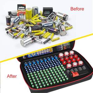 Boîte de rangement pour piles, boîte de rangement ignifuge, étanche, anti-explosion, sac de transport, conteneur adapté aux piles AA AAA 9V - Product Image 6