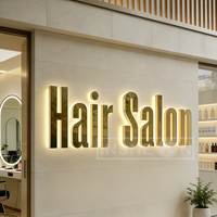 Livraison rapide, enseignes commerciales personnalisées, lettres lumineuses LED, enseigne lumineuse 3D pour salon de beauté, logo de marque, enseigne extérieure pour magasin