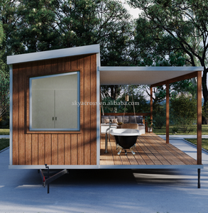 Lusso prefabbricato in acciaio per <span class=keywords><strong>campeggio</strong></span> case mobili minuscole pronte per la spedizione di case a rimorchio <span class=keywords><strong>con</strong></span> bagno Hotel per uso della fattoria della scuola dell'ufficio - Product Image 3