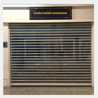 Volets roulants transparents pour devanture de magasin à Guangzhou, électriques et manuels