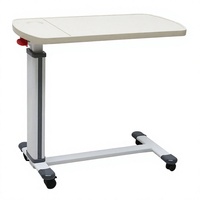 Table médicale réglable en hauteur en ABS pour chambre d'hôpital, table à manger mobile, Chine