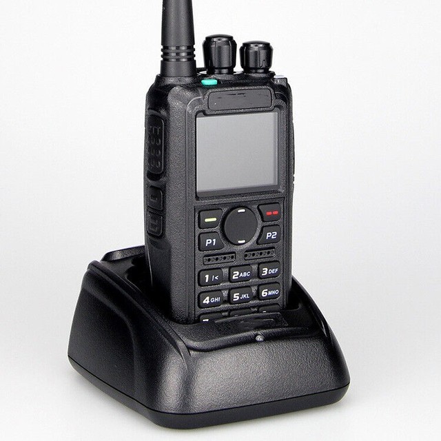 AT-D878UV II Plus Dual-Band DMR Handheld Transceiver Walkie Talkie IPX7 Water Resistant 10W 1-10km Range 1000-1500mAh