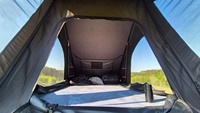 Tente de toit triangulaire en toile d'aluminium à ouverture automatique rapide, imperméable quatre saisons, pour le camping