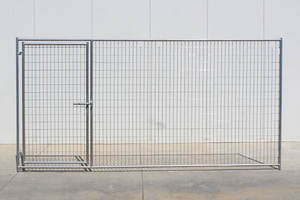 Fabrika toptan özelleştirmek paslanmaz çelik Walk-in kafes sistemi büyük köpek kulübesi çalışır - Product Image 4