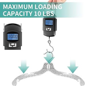 Appendiabiti da sposa da 17 pollici con Design antiscivolo trasparente borsa staccabile portaspezie specializzato appendiabiti dal centro commerciale - Product Image 5