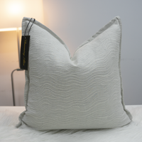 Taie d'oreiller carrée 45x45 cm en coton 100% écologique, non toxique, avec fermeture éclair, pour usage domestique, hôtelier et hospitalier, unie et personnalisable