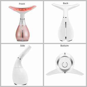 La sra. W nuevo Anti-envejecimiento máquina de elevación de la piel para el cuello iónica cuello vibración delfín masajeador - Product Image 6