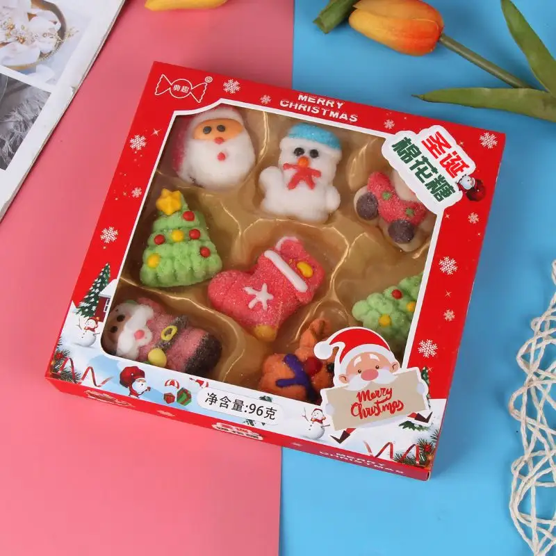 Malvavisco Venta caliente dibujos animados Navidad juguete caramelo dulce malvavisco mezclado