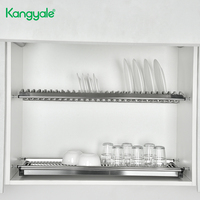 Kunangyale — égouttoir à vaisselle intégré en acier inoxydable, armoire de cuisine, égouttoir mural à 2 niveaux